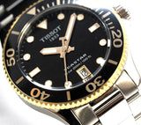 Tissot Seastar 1000 Black Dial Silver Steel Strap Watch For Men - T120.210.21.051.00 Buy Now By Tissot