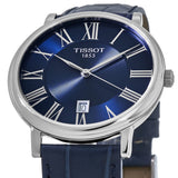 Tissot Carson Premium Blue Dial Blue Leather Strap Watch For Men - T122.410.16.043.00 Buy Now By Tissot