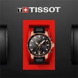 Tissot Supersport Chrono Black Dial Black Leather Strap Watch for Men - T125.617.36.051.00 Buy Now By Tissot