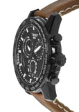 Tissot Supersport Chrono Black Dial Brown Leather Strap Watch for Men - T125.617.36.051.01 Buy Now By Tissot