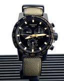 Tissot Supersport Chrono Black Dial Beige Nylon Strap Watch For Men - T125.617.37.051.01 Buy Now By Tissot