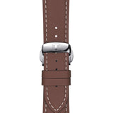 Tissot Gentleman Silver Dial Brown Leather Strap Watch For Men - T127.410.16.031.00 Buy Now By Tissot