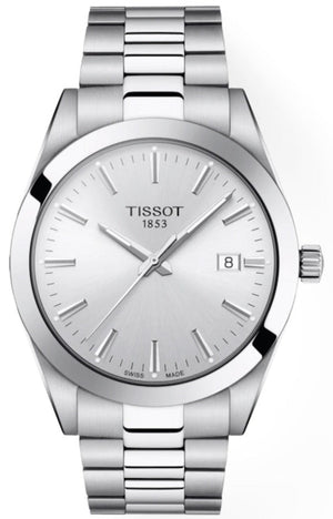 Tissot Gentleman Silver Dial Silver Steel Strap Watch For Men - T127.410.11.031.00 Buy Now By Tissot