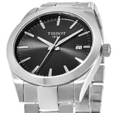 Tissot Gentleman Black Dial Silver Steel Strap Watch For Men - T127.410.11.051.00 Buy Now By Tissot