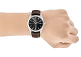 Tissot Gentlemen Black Dial Brown Leather Strap Watch for Men - T127.410.16.051.01 Buy Now By Tissot