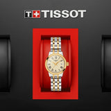 Tissot Classic Dream Lady Gold Dial Two Tone Steel Strap Watch For Women - T129.210.22.263.00 Buy Now By Tissot