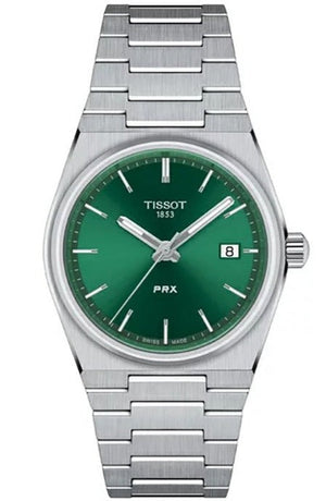 Tissot PRX Green Dial Silver Steel Strap Unisex Watch - T137.210.11.091.00 Buy Now By Tissot