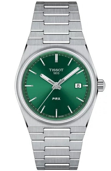Tissot PRX Green Dial Silver Steel Strap Unisex Watch - T137.210.11.091.00 Buy Now By Tissot