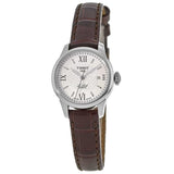 Tissot Le Locle Automatic Lady Silver Dial Brown Leather Strap Watch For Women - T41.1.113.77 Buy Now By Tissot