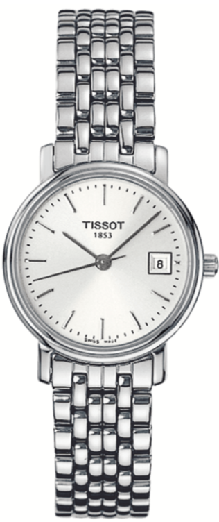 Tissot T Classic Desire White Dial Silver Steel Strap Watch for Women - T52.1.281.31 Buy Now By Tissot