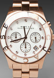 Marc Jacobs Blade Chronograph White Dial Rose Gold Steel Strap Watch for Women - MBM3082 Buy Now By Marc Jacobs