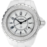 Chanel J12 Ceramic White Dial White Steel Strap Watch for Women - J12 H0968 Buy Now By Chanel