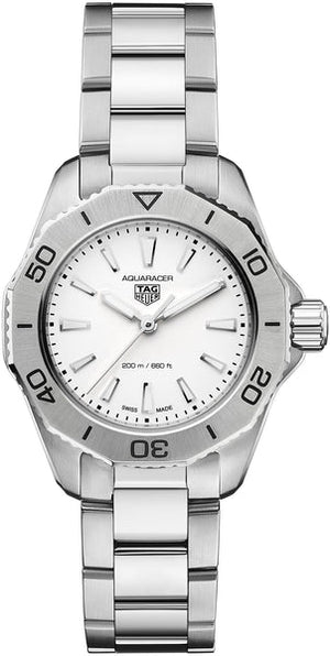 Tag Heuer Aquaracer Professional 200 Quartz Mother of Pearl Dial Silver Steel Strap Watch for Women - WBP1418.BA0622 Buy Now By Tag Heuer