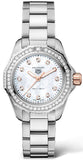Tag Heuer Aquaracer Professional 200 Quartz Diamonds Mother of Pearl Dial Silver Steel Strap Watch for Women - WBP1451.BA0622 Buy Now By Tag Heuer