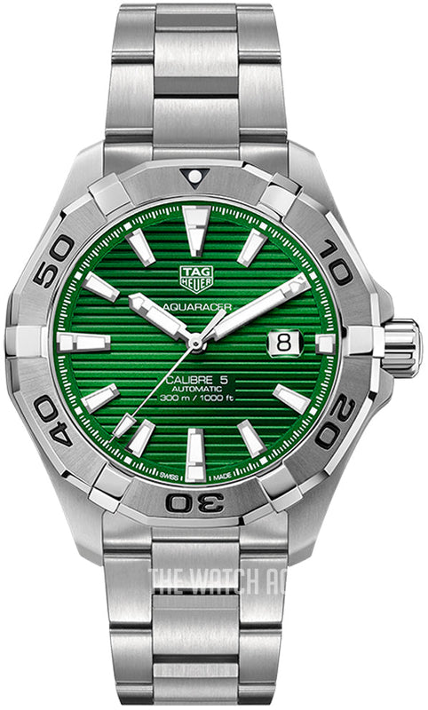 Tag Heuer Aquaracer Green Dial Watch for Men - WAY2015.BA0927 Buy Now By Tag Heuer