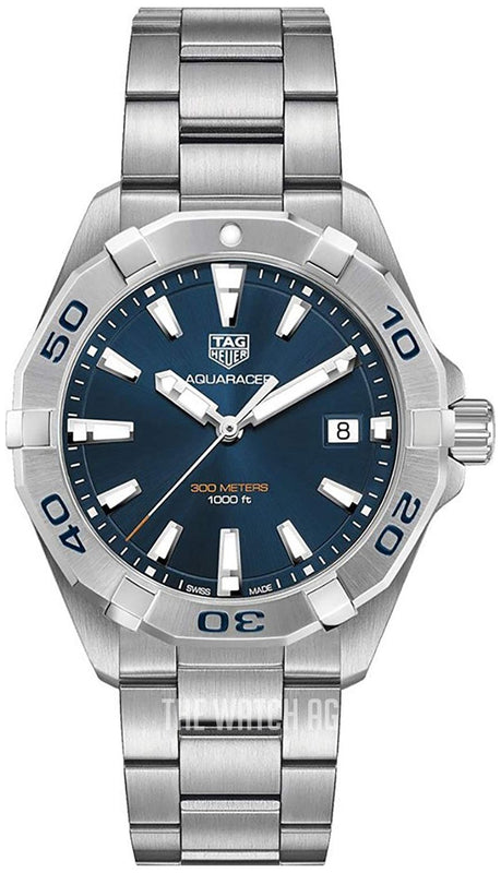Tag Heuer Aquaracer Automatic Blue Dial Silver Steel Strap Watch for Men - WBD2112.BA0928 Buy Now By Tag Heuer