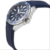 Tag Heuer Aquaracer Calibre 5 Automatic Blue Dial Blue Rubber Strap Watch for Men - WAY201B.FT6150 Buy Now By Tag Heuer