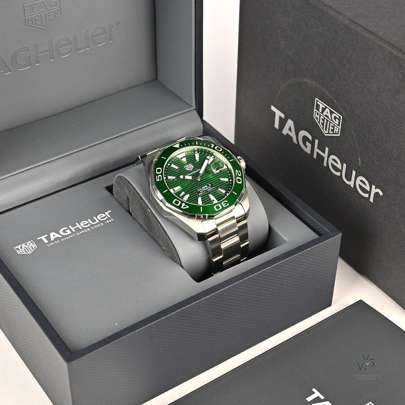Tag Heuer Aquaracer Green Dial Watch for Men - WAY201S.BA0927