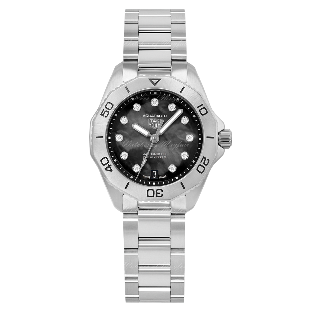 Tag Heuer Aquaracer Professional 200 Automatic Black Dial Silver Steel Strap Watch for Men - WBP2410.BA0622 Buy Now By Tag Heuer
