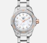 Tag Heuer Aquaracer Professional 200 Quartz Diamonds White Dial Silver Steel Strap Watch for Women - WBP1450.BA0622 Buy Now By Tag Heuer