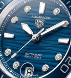 Tag Heuer Aquaracer Professional 300 Automatic Diamonds Blue Dial Silver Steel Strap Watch for Women - WBP231B.BA0618 Buy Now By Tag Heuer