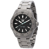 Tag Heuer Aquaracer Professional 200 Solargraph Quartz Black Dial Silver Steel Strap Watch for Men - WBP1180.BF0000 Buy Now By Tag Heuer