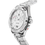 Tag Heuer Aquaracer Chronograph White Dial Silver Steel Strap Watch for Men - WAY111Y.BA0928 Buy Now By Tag Heuer