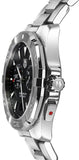 Tag Heuer Aquaracer Quartz Black Dial Silver Steel Strap Watch for Men - WAY111Z.BA0928 Buy Now By Tag Heuer
