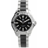 Tag Heuer Aquaracer Quartz Diamonds Black Dial Two Tone Steel Strap Watch for Men - WAY131E.BA0913 Buy Now By Tag Heuer