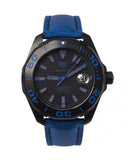 Tag Heuer Aquaracer Calibre 5 Automatic Titanium Blue Dial Blue Nylon Strap Watch for Gents - WAY208B.FC6382 Buy Now By Tag Heuer
