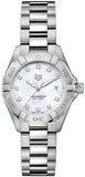 Tag Heuer Aquaracer Diamonds Mother of Pearl Dial Silver Steel Strap Watch for Women - WBD1414.BA0741 Buy Now By Tag Heuer