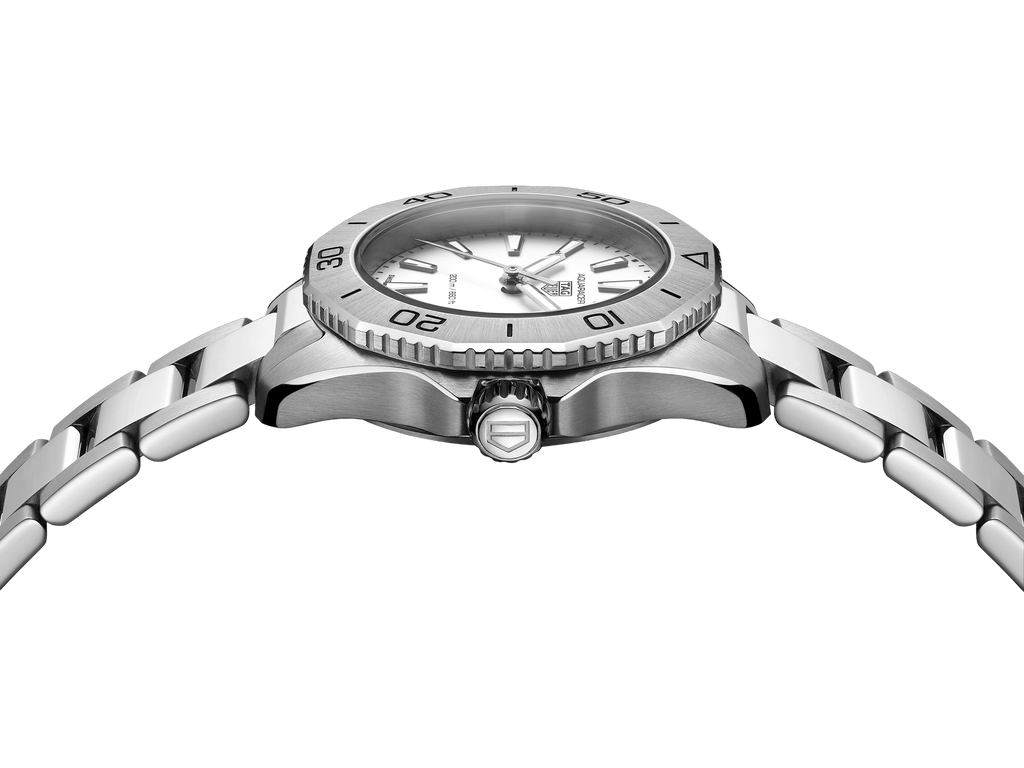 Tag Heuer Aquaracer Professional 200 Quartz White Dial Silver Steel Strap Watch for Women - WBP1411.BA0622 Buy Now By Tag Heuer