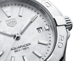 Tag Heuer Aquaracer Quartz Mother of Pearl White Dial Silver Steel Strap Watch for Women - WBD1411.BA0741 Buy Now By Tag Heuer