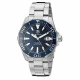 Tag Heuer Aquaracer Calibre 5 Blue Dial Silver Steel Strap Watch for Men - WAY211C.BA0928 Buy Now By Tag Heuer