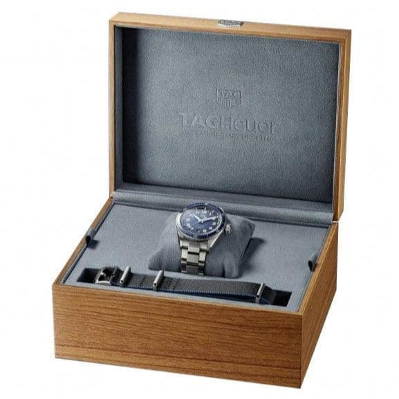 Tag Heuer Autavia Automatic Blue Dial Silver Steel Strap Watch for Men - WBE5116.EB0173 Buy Now By Tag Heuer