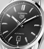 Tag Heuer Carrera Date Black Dial Silver Steel Strap Watch for Men - WBN2110.BA0639 Buy Now By Tag Heuer