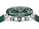 Tag Heuer Carrera Chronograph 44mm Green Dial Green Steel Strap Watch for Men - CBN2A1N.FT6238 Buy Now By Tag Heuer