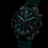 Tag Heuer Carrera Chronograph 44mm Green Dial Green Steel Strap Watch for Men - CBN2A1N.FT6238 Buy Now By Tag Heuer