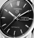 Tag Heuer Carrera Day Date Automatic Black Dial Silver Steel Strap Watch for Men - WBN2010.BA0640 Buy Now By Tag Heuer