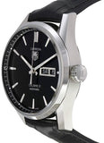 Tag Heuer Carrera Automatic 41mm Black Dial Black Leather Strap Watch for Men - WAR201A.FC6266 Buy Now By Tag Heuer