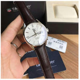 Tag Heuer Carrera Calibre 5 Automatic White Dial Brown Leather Strap Watch for Men - WAR201B.FC6291 Buy Now By Tag Heuer