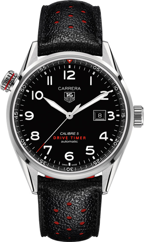 Tag Heuer Carrera Black Dial Watch for Men - WAR2A10.FC6337 Buy Now By Tag Heuer