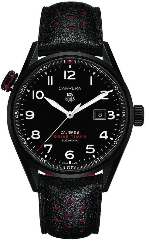 Tag Heuer Carrera Black Dial Watch for Men - WAR2A80.FC6337 Buy Now By Tag Heuer