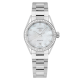 Tag Heuer Carrera Date Diamonds Mother of Pearl Dial Silver Steel Strap Watch for Women - WBN2414.BA0621 Buy Now By Tag Heuer