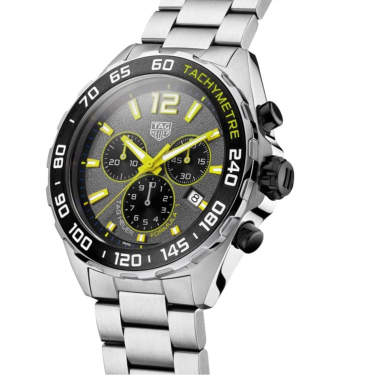 Tag Heuer Formula 1 Chronograph Grey Dial Silver Steel Strap Watch for Men - CAZ101AG.BA0842 Buy Now By Tag Heuer