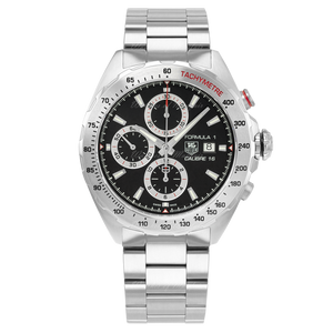 Tag Heuer Formula 1 Calibre 16 Automatic Chronograph Black Dial Silver Steel Strap Watch for Men - CAZ2010.BA0876 Buy Now By Tag Heuer