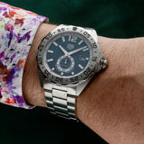 Tag Heuer Formula 1 Calibre 6 Automatic Blue Dial Silver Steel Strap Watch for Men - WAZ2014.BA0842