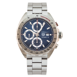 Tag Heuer Formula 1 Automatic Chronograph Blue Dial Silver Strap Watch for Men - CAZ2015.BA0876 Buy Now By Tag Heuer