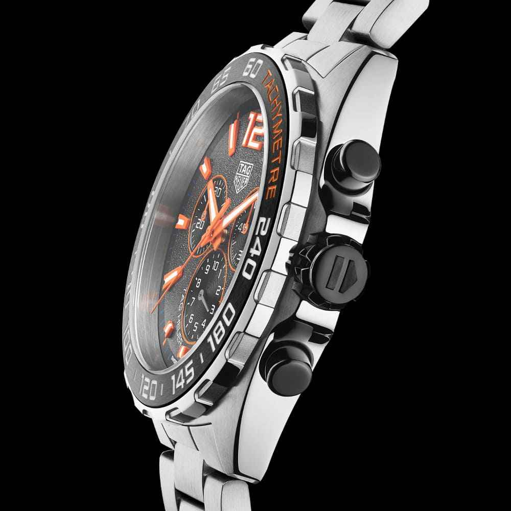 Tag Heuer Formula 1 Chronograph Ceramic Black Dial Silver Steel Strap Watch for Men - CAZ101AH.BA0842 Buy Now By Tag Heuer