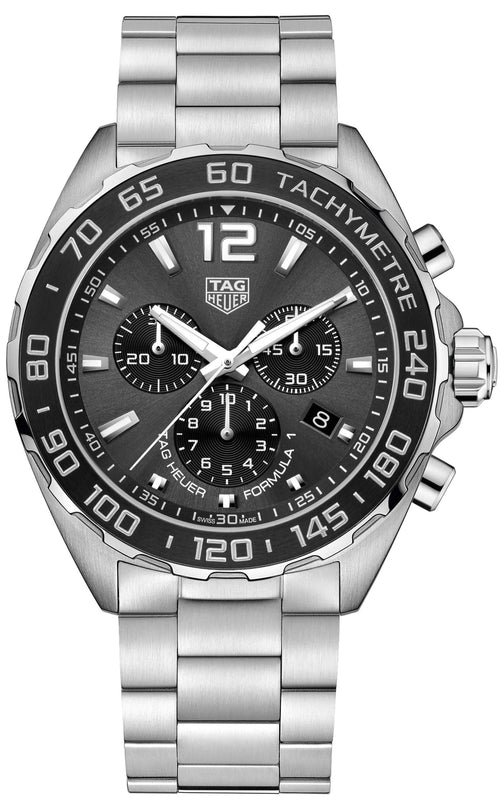 Tag Heuer Formula 1 Anthracite Dial Silver Steel Strap Watch for Men - CAZ1011.BA0842 Buy Now By Tag Heuer